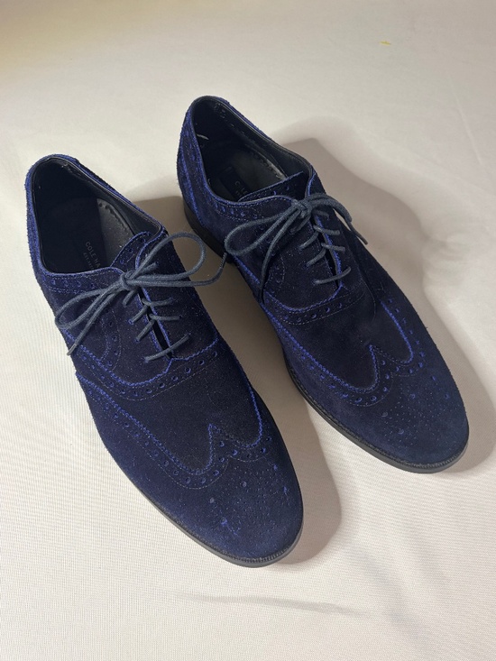 Cole Haan, Men’s Blue Suede Shoes, Spectator size 9.5 m main image 6